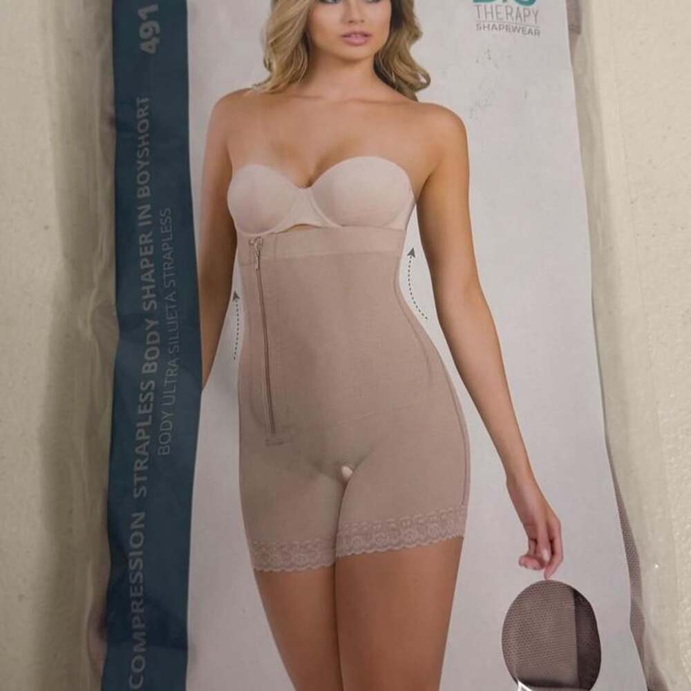 CYSM Biotherapy Shapewear Strapless Body Shaper Boyshort Style 491